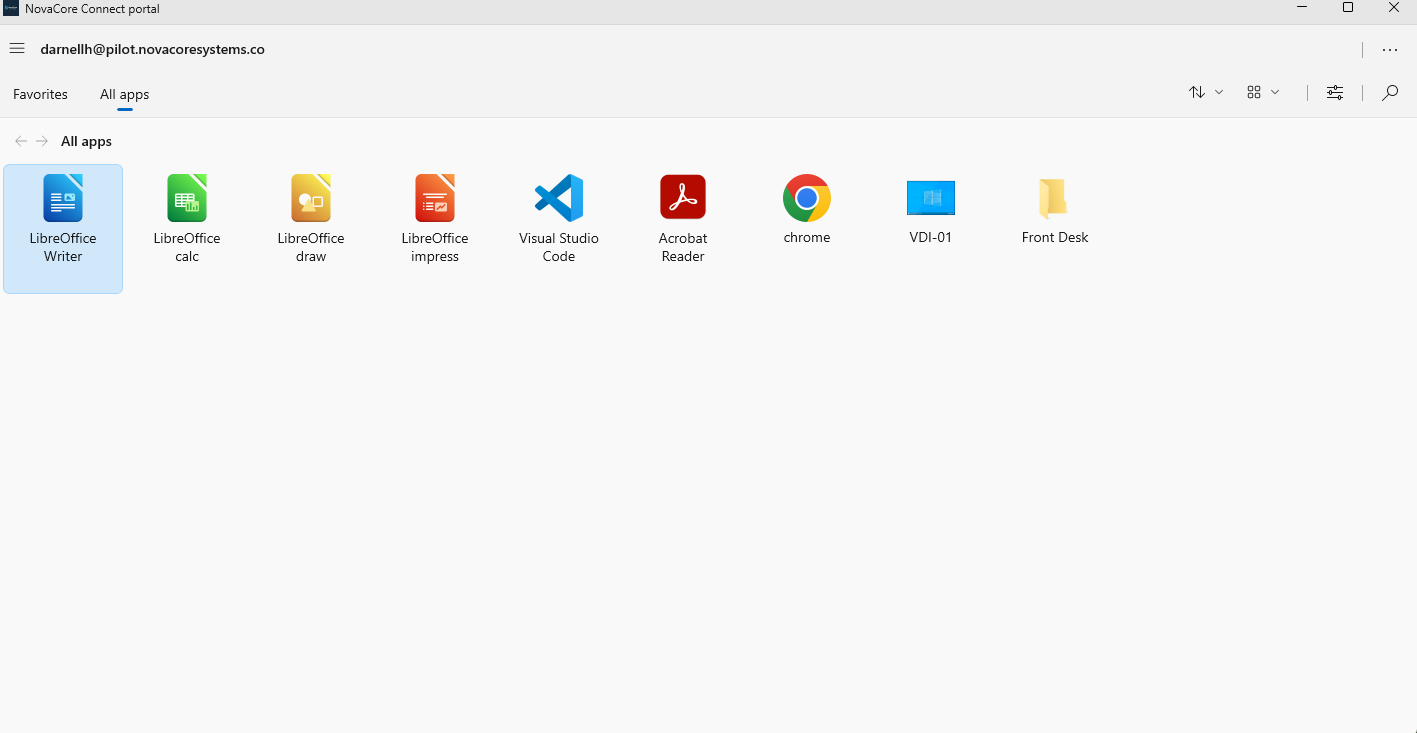 NovaCore Connect Dashboard